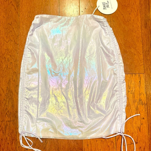 Princess Polly Dresses & Skirts - Princess Polly Princess Polly Iridescent Mini Skirt Size 2, New with tags
